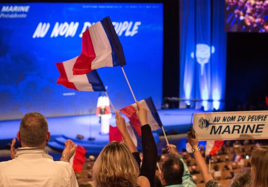 Election campaign of French presidential candidate Marine Le Pen