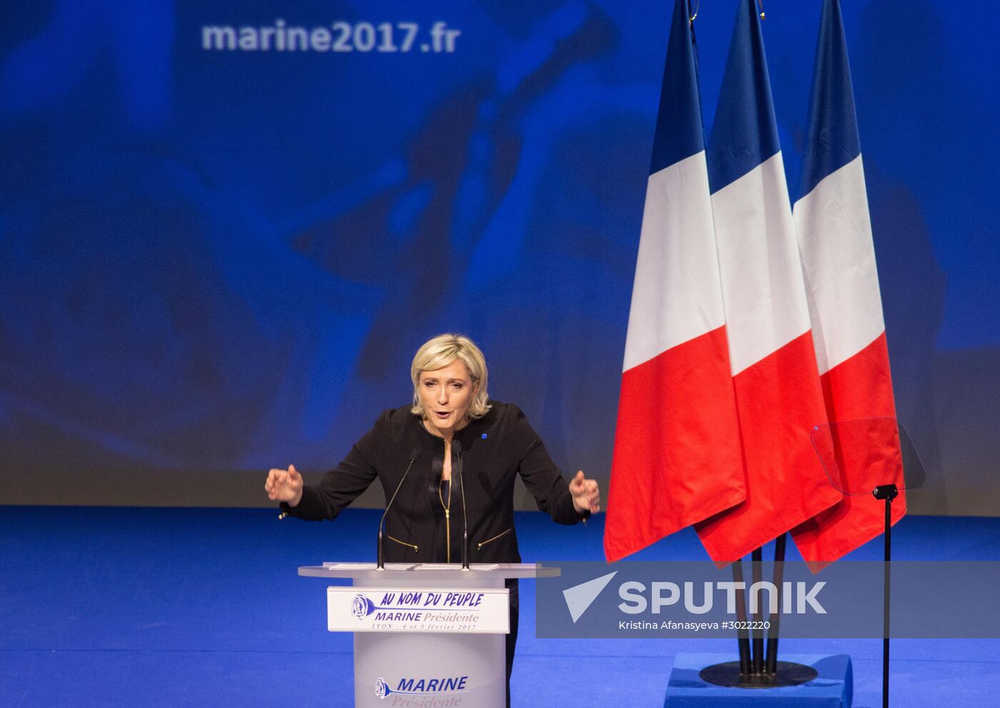 Election campaign of French presidential candidate Marine Le Pen