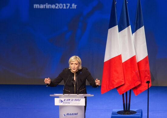 Election campaign of French presidential candidate Marine Le Pen