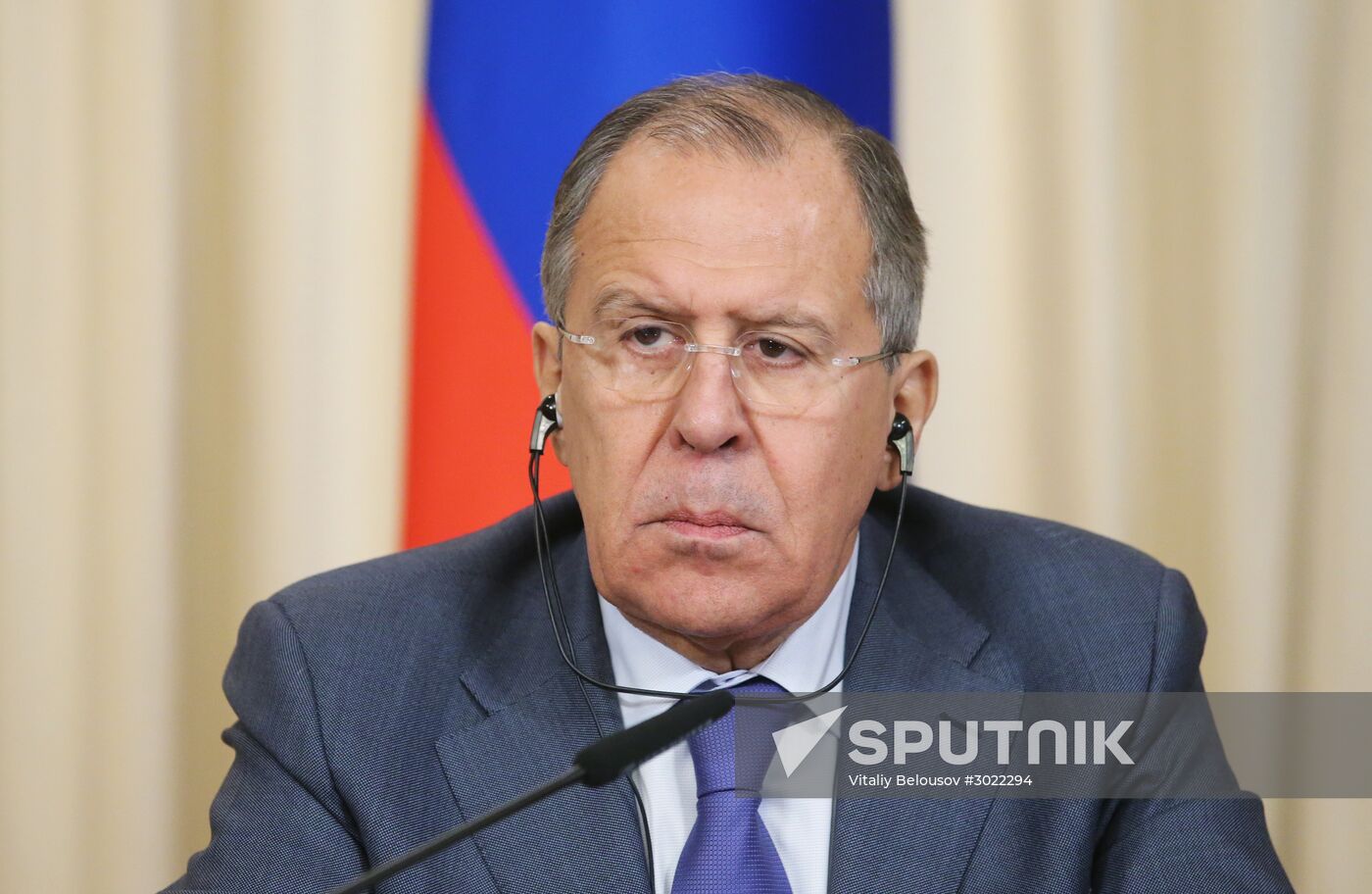 Russian Foreign Minister Sergei Lavrov meets with his Venezuelan counterpart Delcy Rodriguez