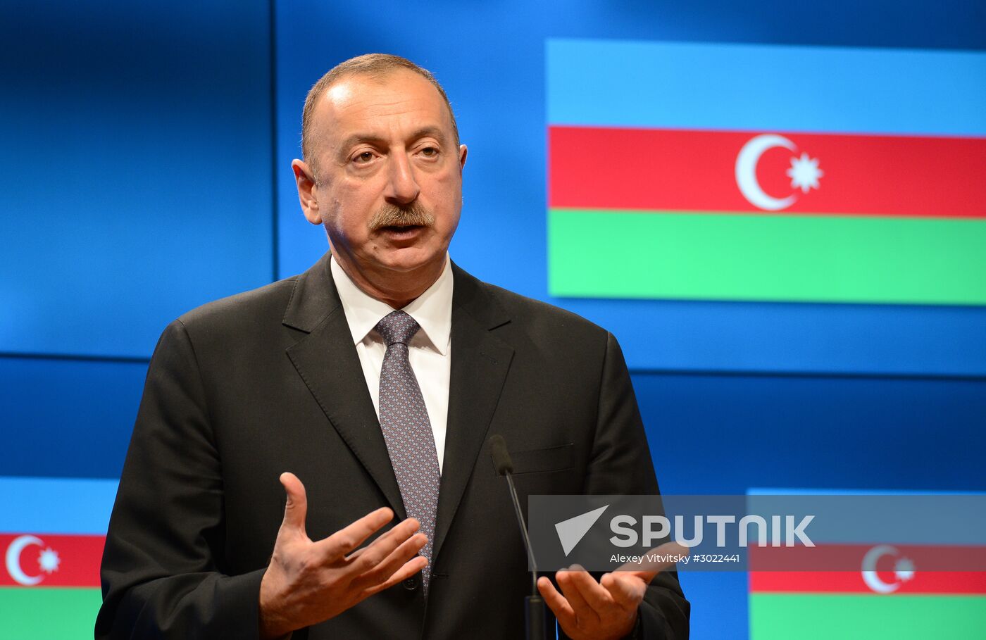 Tusk and Aliyev meet as aprt of the EU Foreign Ministers' Meeting in Brussels