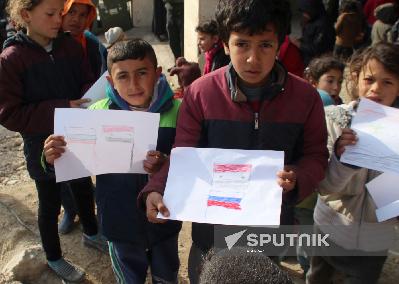 Refugee shelter in Jibreen, Aleppo