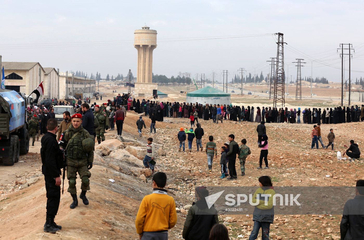 Refugee shelter in Jibreen, Aleppo