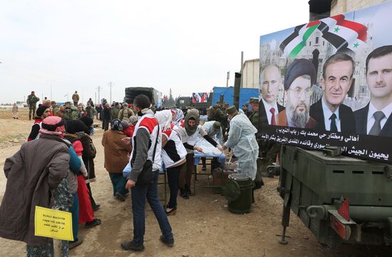 Refugee shelter in Jibreen, Aleppo