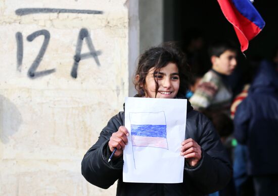 Refugee shelter in Jibreen, Aleppo