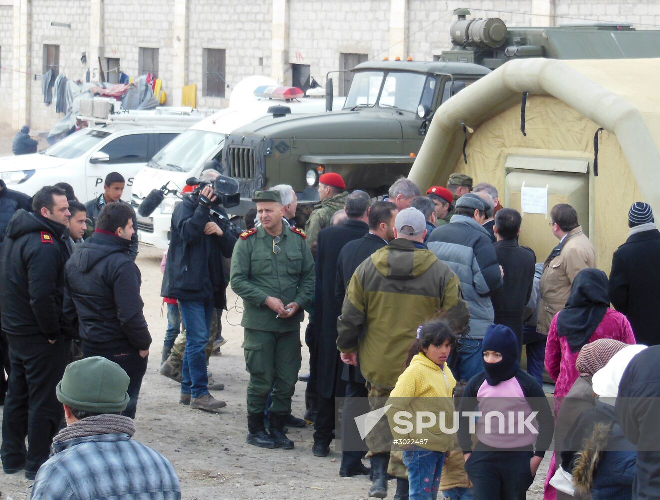 Refugee shelter in Jibreen, Aleppo