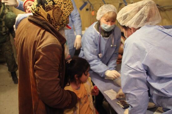 Refugee shelter in Jibreen, Aleppo