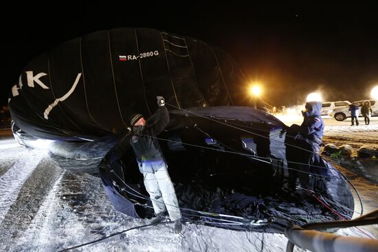 Fyodor Konyukhov, Ivan Menyailo set off on hot-air balloon flight