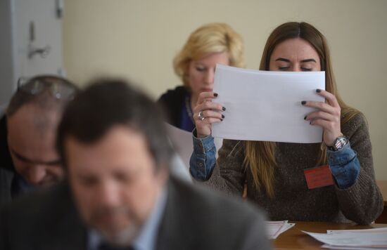 Russian parents take Unified State Exam