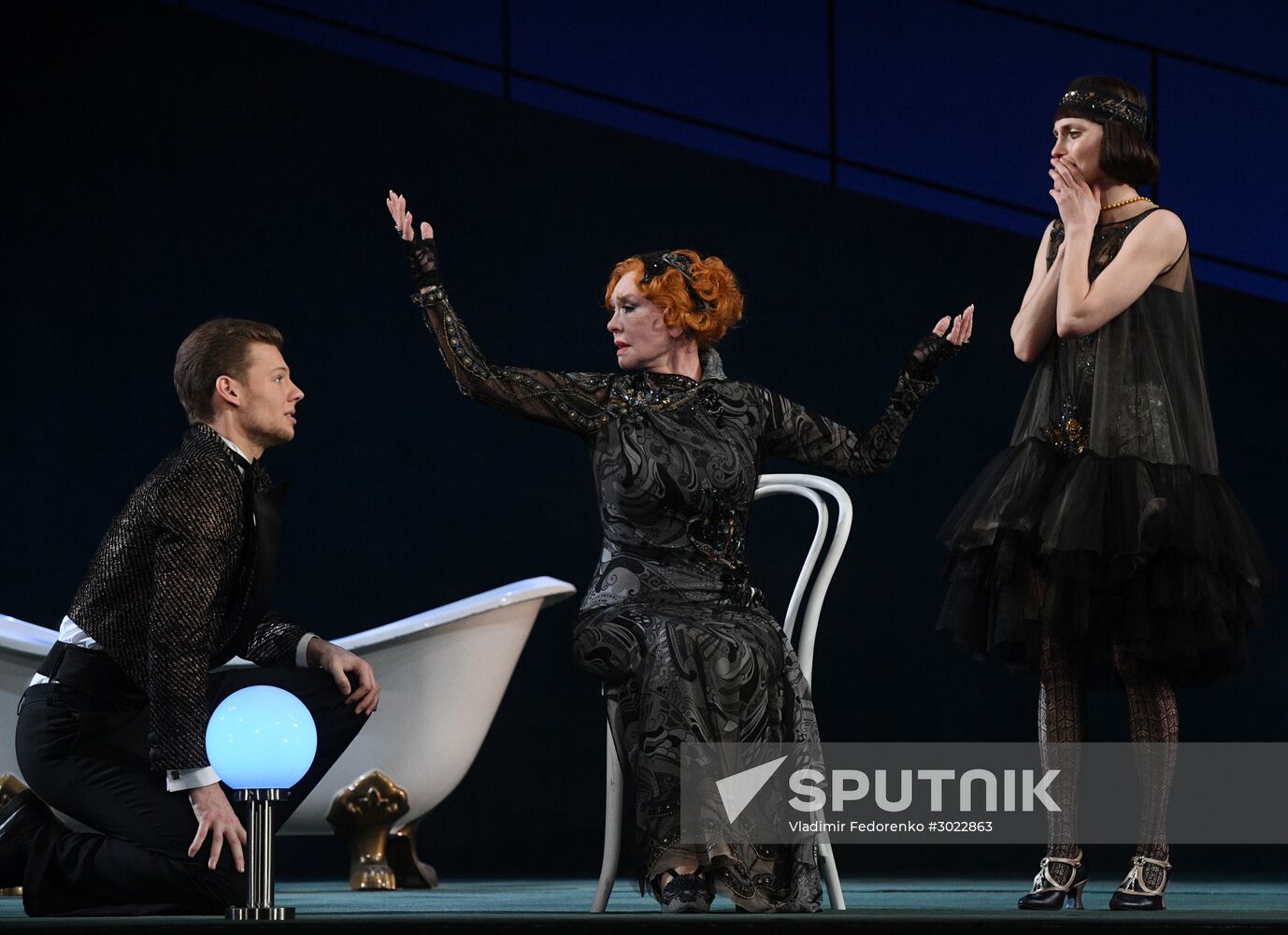 Dress rehearsal of play "Apples & Oranges"