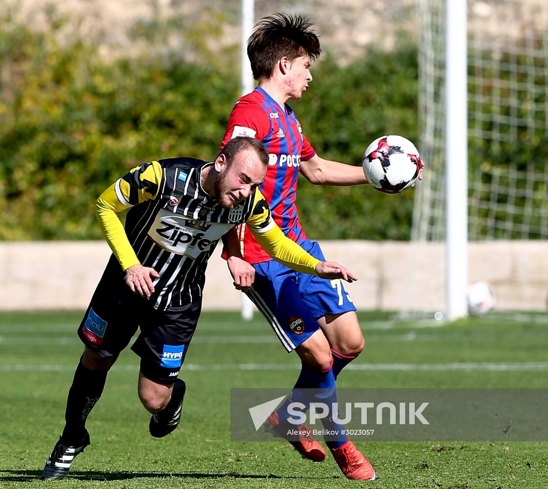 Football friendly CSKA vs. LASK Linz