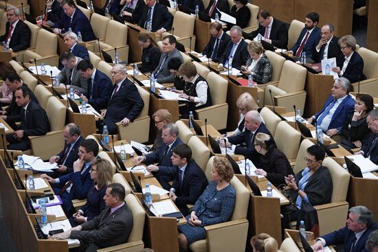 State Duma plenary meeting