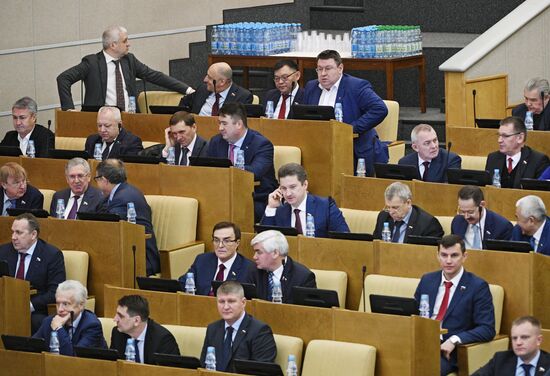 State Duma plenary meeting