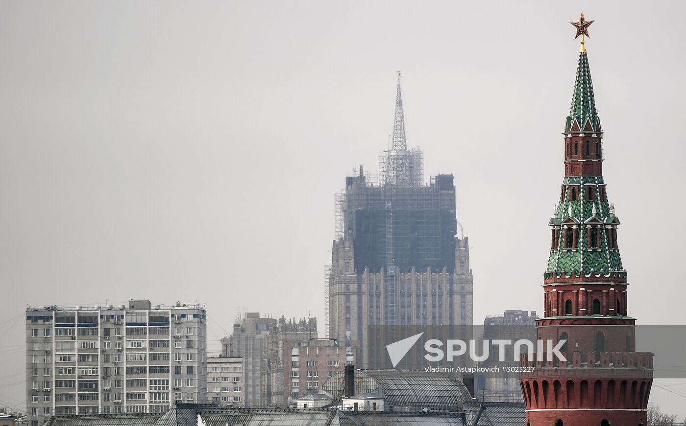 Renovation of Foreign Ministry's spire continues
