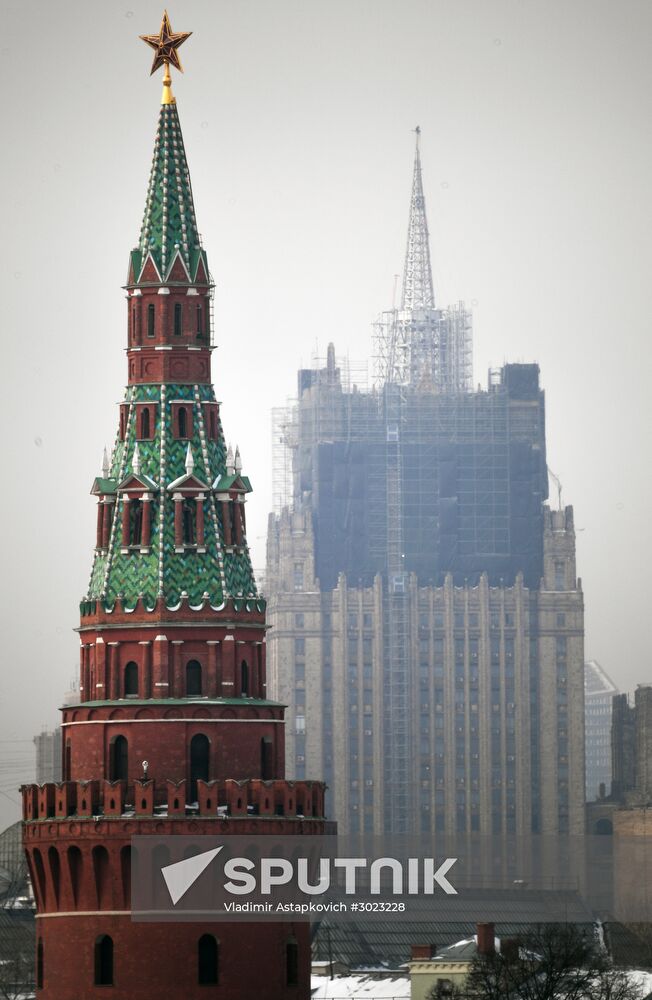 Renovation of Foreign Ministry's spire continues