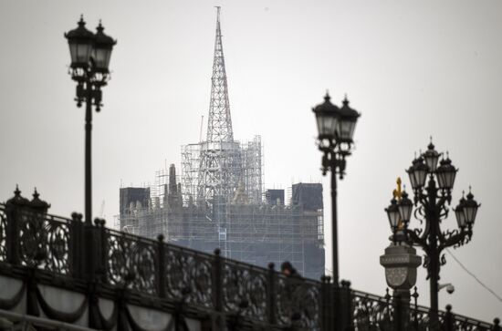 Renovation of Foreign Ministry's spire continues