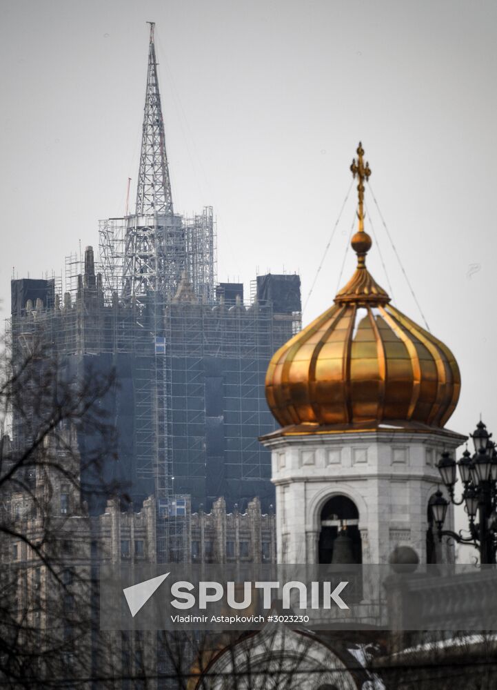 Renovation of Foreign Ministry's spire continues