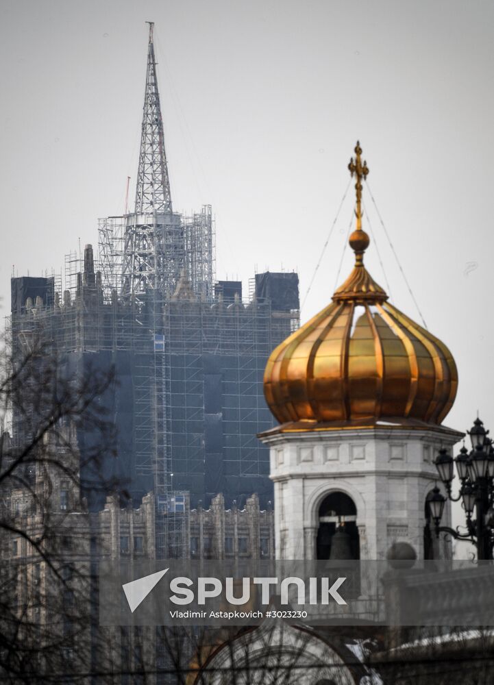 Renovation of Foreign Ministry's spire continues