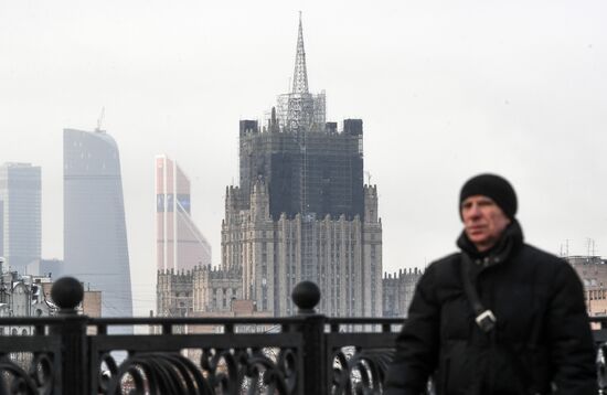 Renovation of Foreign Ministry's spire continues
