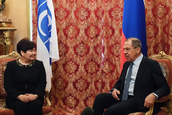 Foreign Minister Sergei Lavrov meets with OSCE Special Representative for Combating Trafficking in Human Beings