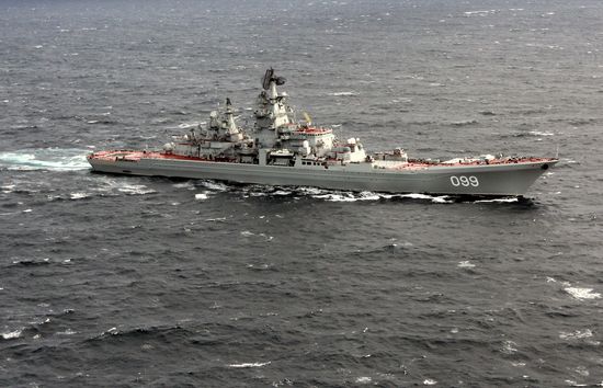 Distant sea voyage by Russian Northern Fleet's combat vessels