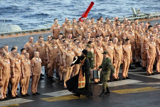 Distant sea voyage by Russian Northern Fleet's combat vessels