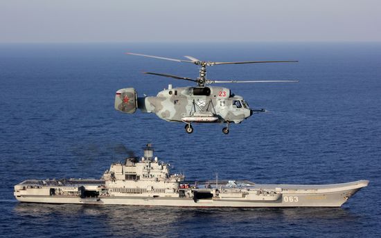 Distant sea voyage by Russian Northern Fleet's combat vessels