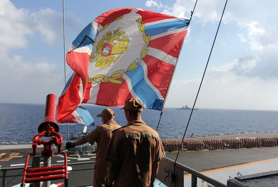 Distant sea voyage by Russian Northern Fleet's combat vessels