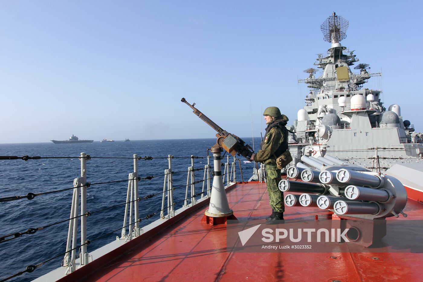Distant sea voyage by Russian Northern Fleet's combat vessels