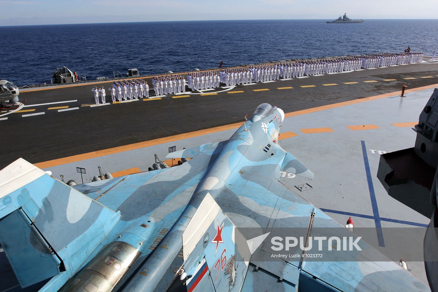 Distant sea voyage by Russian Northern Fleet's combat vessels