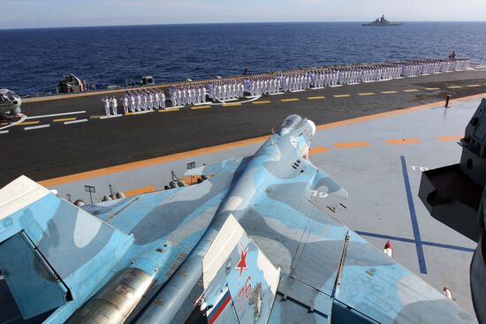 Distant sea voyage by Russian Northern Fleet's combat vessels