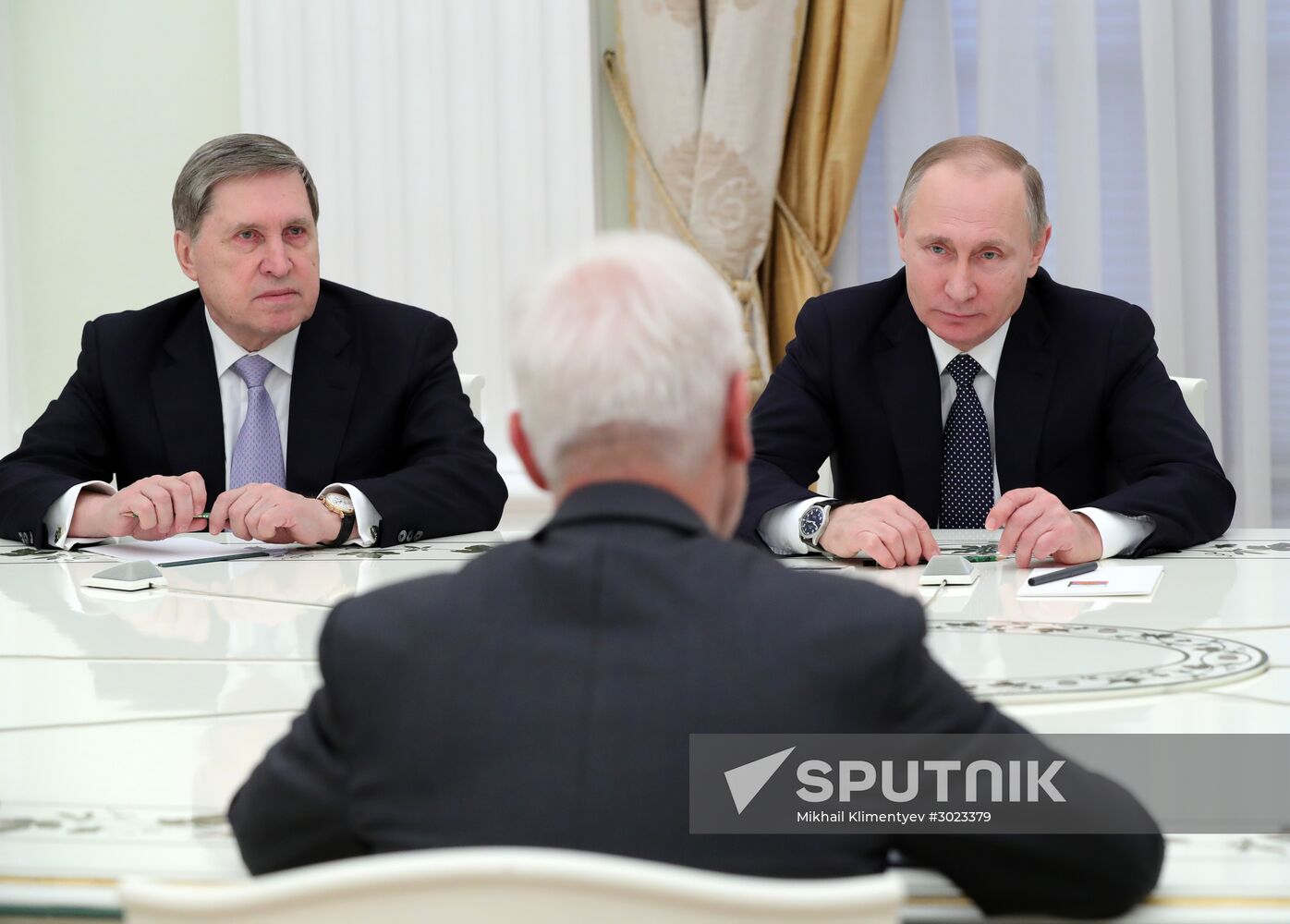 President Vladimir Putin meets with Volkswagen AG Management Board Chair Matthias Müller
