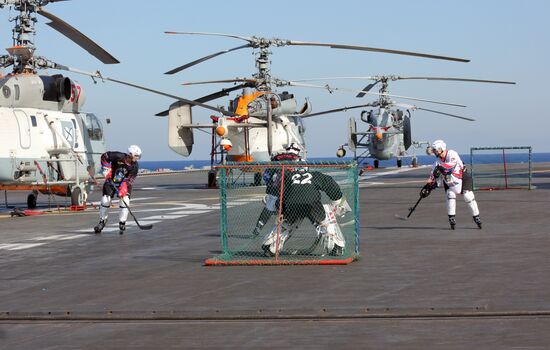 Distant sea voyage by Russian Northern Fleet's combat vessels