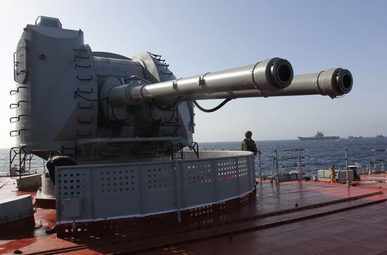 Distant sea voyage by Russian Northern Fleet's combat vessels