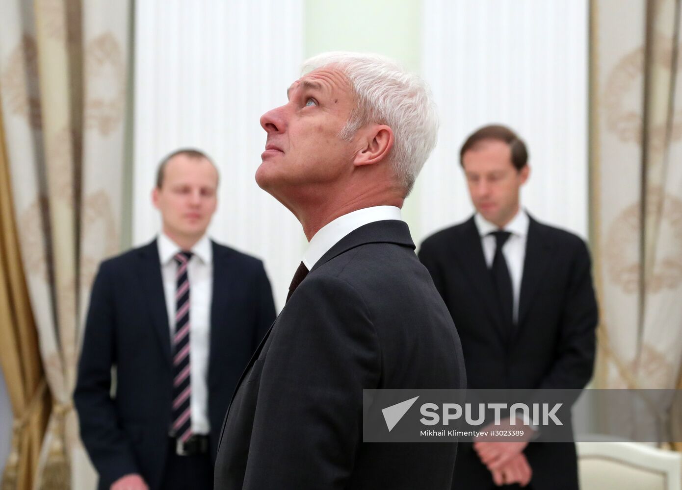 President Vladimir Putin meets with Volkswagen AG Management Board Chair Matthias Müller
