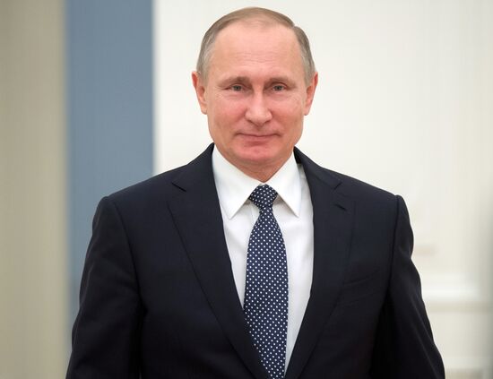 President Vladimir Putin meets with Volkswagen AG Management Board Chair Matthias Müller