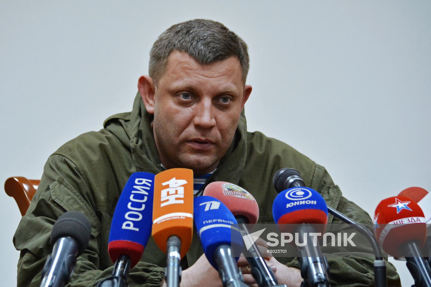 Alexander Zakharchenko gives news conference in Donetsk
