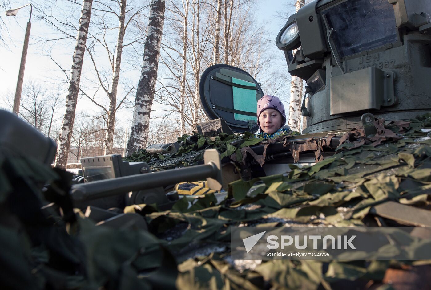 Demonstration of NATO military equipment in Latvia