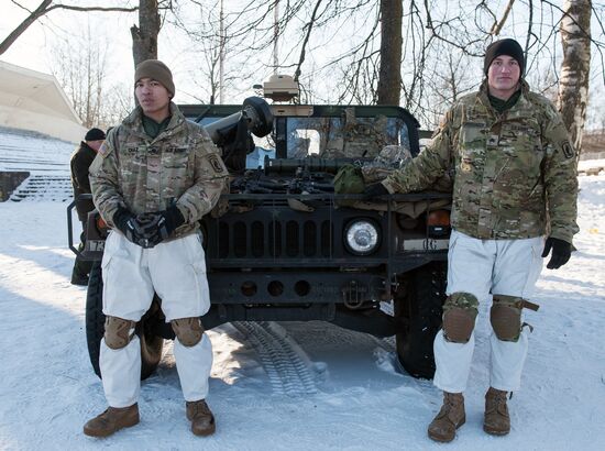 Demonstration of NATO military equipment in Latvia