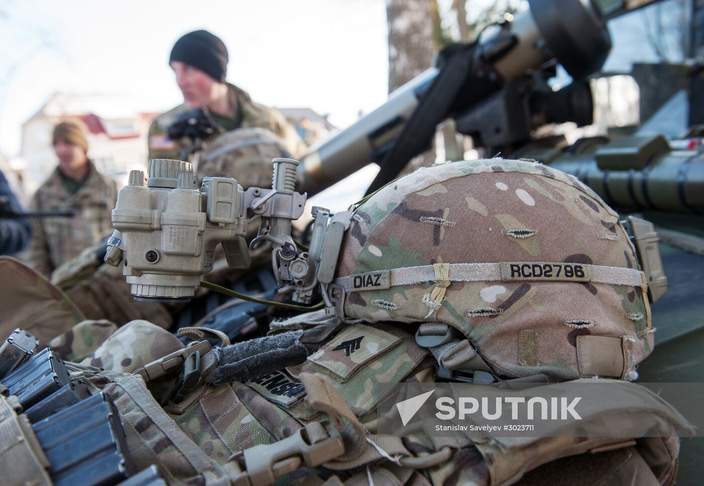 Demonstration of NATO military equipment in Latvia