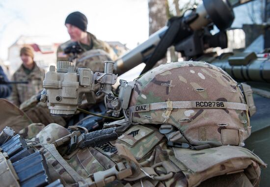 Demonstration of NATO military equipment in Latvia