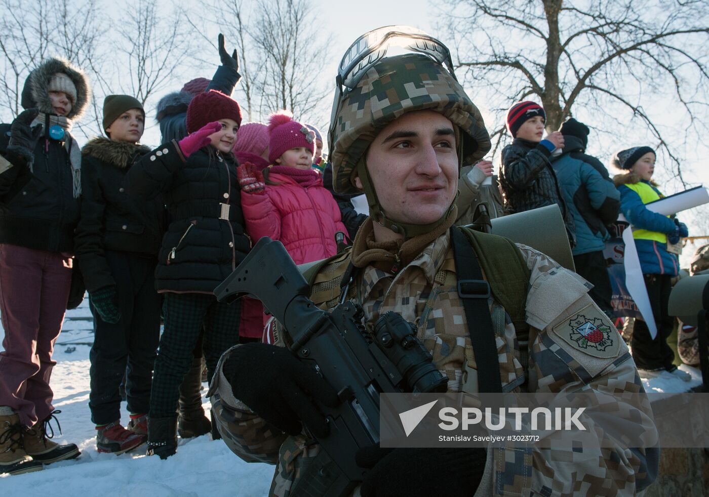 Demonstration of NATO military equipment in Latvia