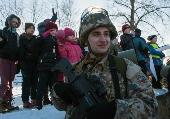 Demonstration of NATO military equipment in Latvia