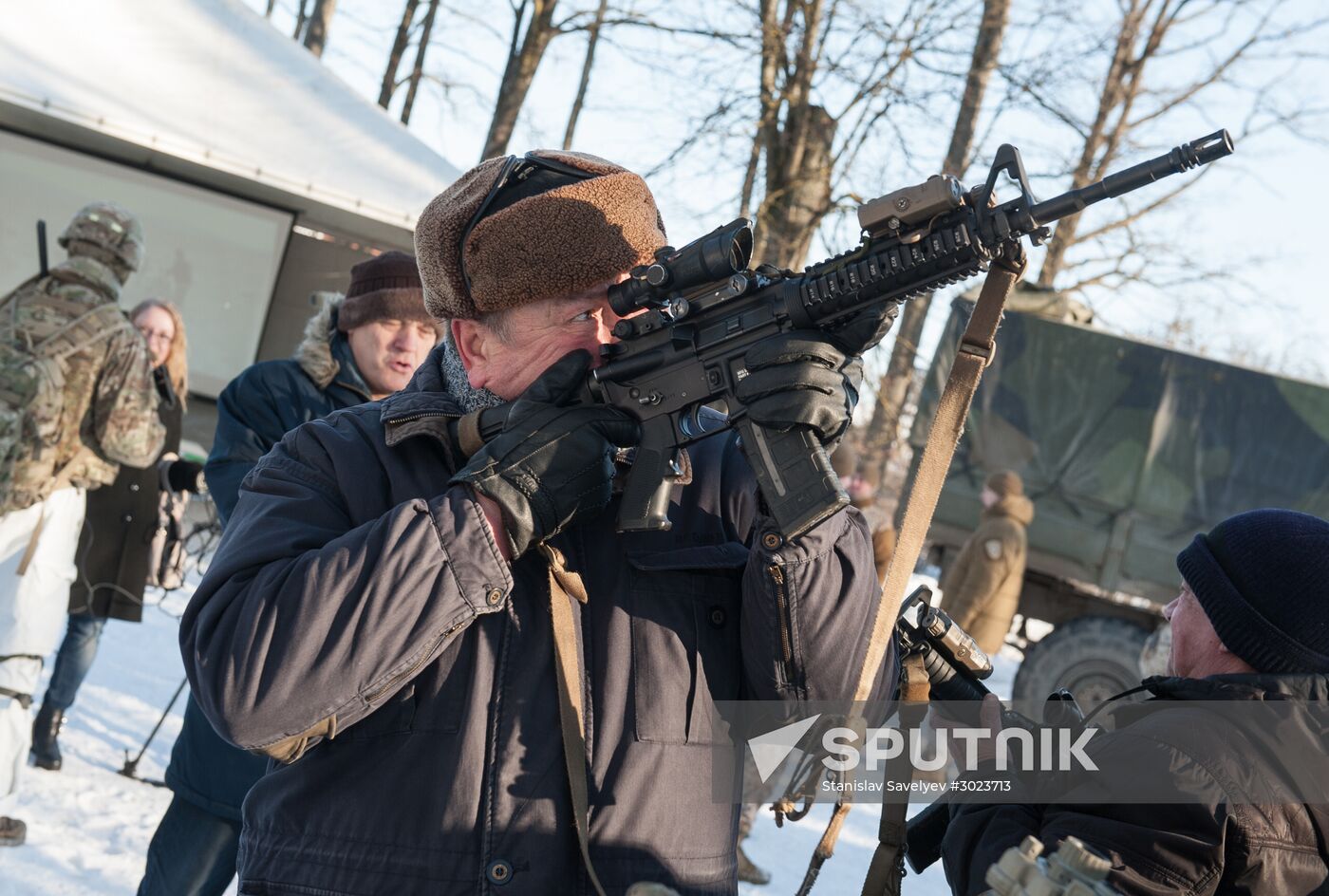 Demonstration of NATO military equipment in Latvia