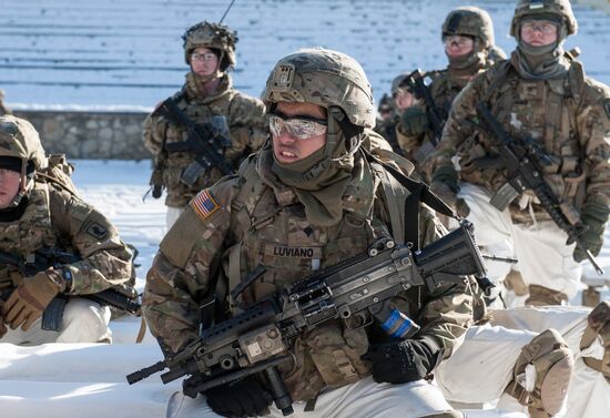 Demonstration of NATO military equipment in Latvia