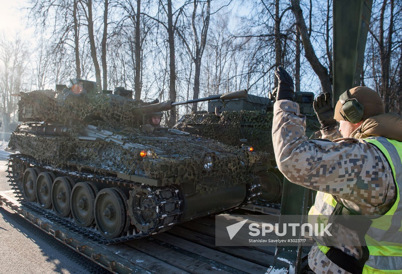 Demonstration of NATO's military equipment in Latvia