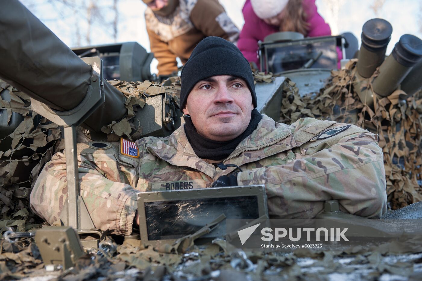 Demonstration of NATO's military equipment in Latvia