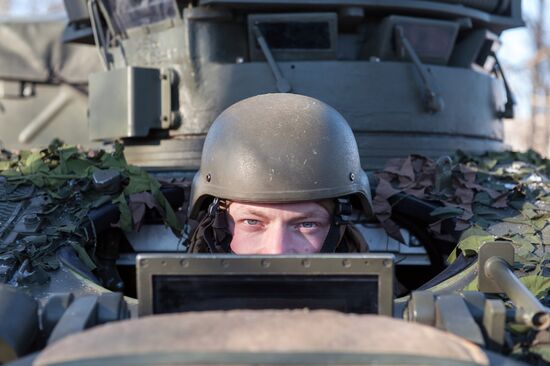Demonstration of NATO military equipment in Latvia