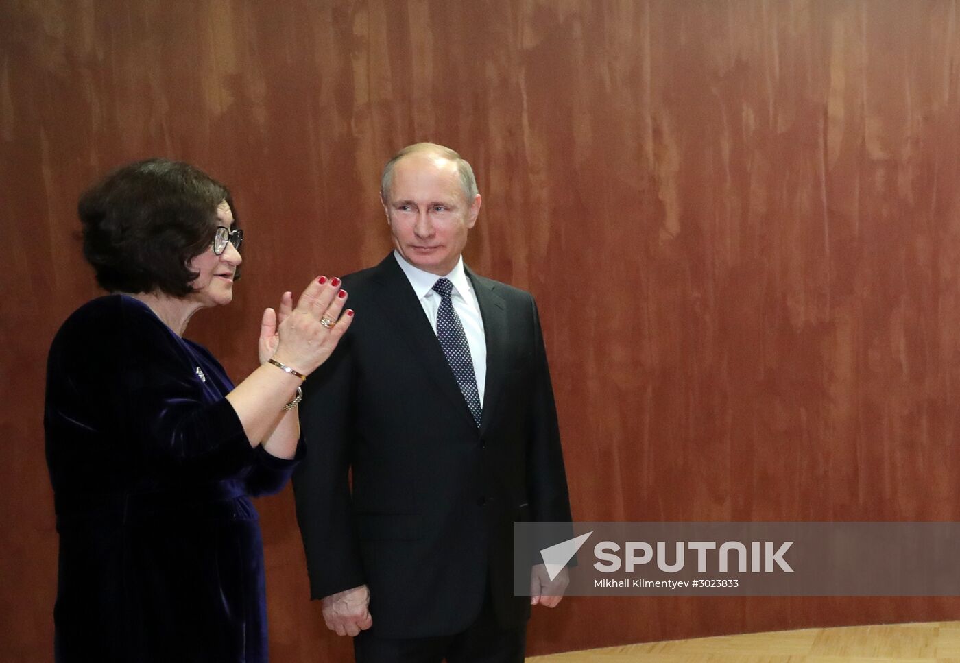 President Vladimir Putin visits "Roma. Aeterna. Vatican Pinacoteca Masterpieces" exhibition at Tretyakov Gallery
