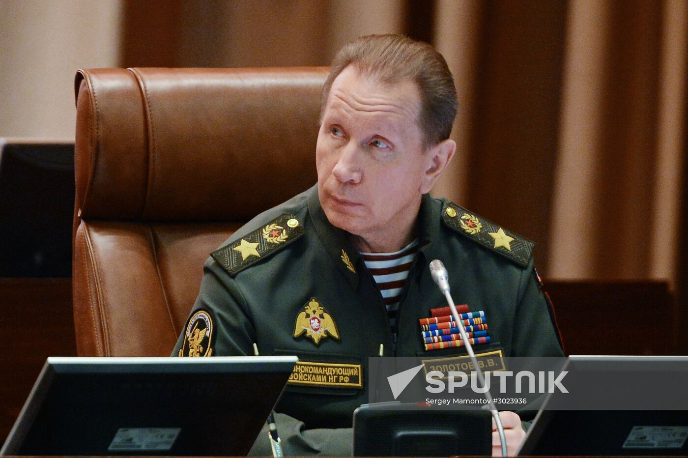 Russian Deputy Prime Minister Dmitry Rogozin chairs meeting of National Guard Military and Technical Council